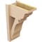 Ekena Millwork 8-in W x 14-in D x 22-in H Balboa Trad Rough Cedar Woodgrain TimberThane Outlooker, Primed Tan OUTUR080X14X22BOA04RCPR - alternate 2